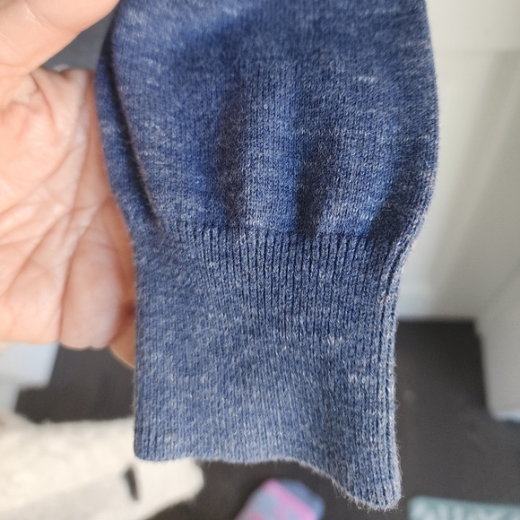 J. Crew Mens 100% Cotton Marled Blue sweater Size Small - Picture 5 of 9